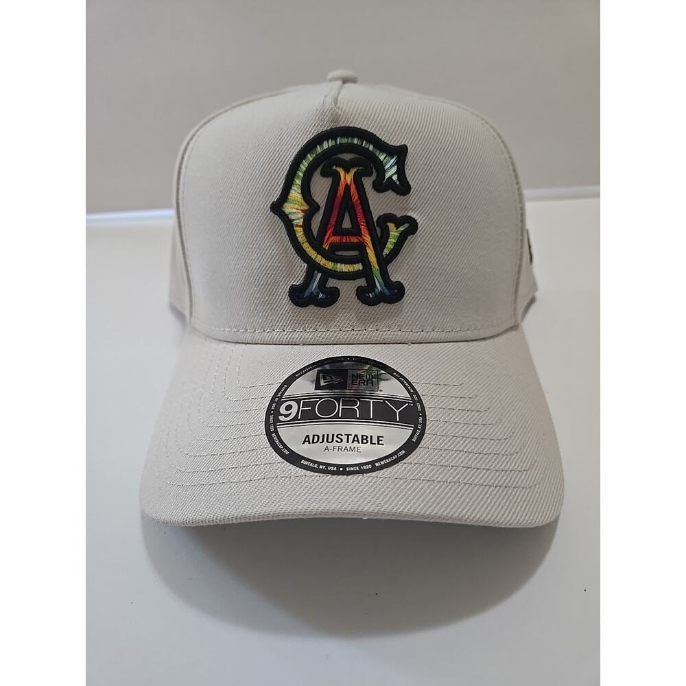 California Angels New Era 9FORTY Dye A-Frame Snapback Cap Cream
